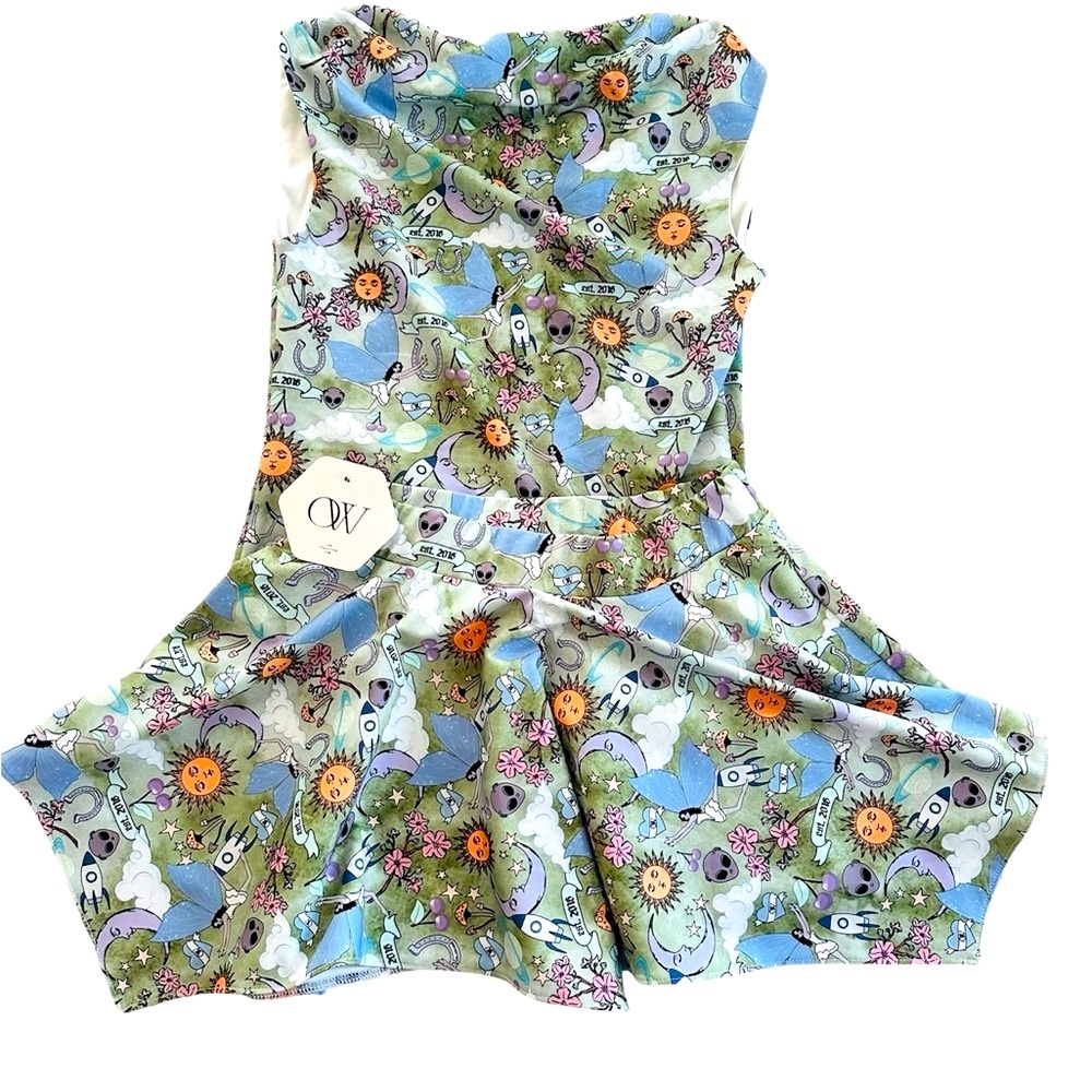 OW | Celestial Sleeveless Top and Mini Skirt Set